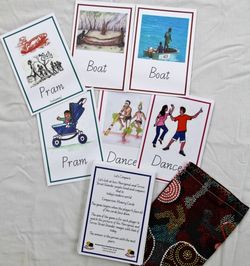 Indigenous Memory Match Card Game Modern vs Traditional Life - Pk 32 Cards 100 x 150mm (16 Pairs)  2770009232020