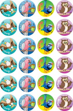 Clever Birds - Merit Stickers (Pack of 96)