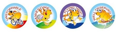 Stickers - Active Guinea Pigs - Pk 96 MS027