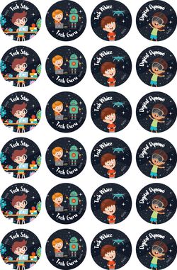 Computer Whizz - Merit Stickers (Pack of 96)