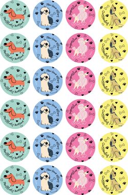 Happy Dogs - Merit Stickers (Pack of 96)