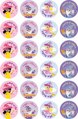 Witches & Wizards - Merit Stickers