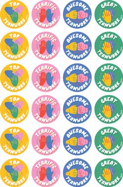 Teamwork - Merit Stickers (Pack of 96)