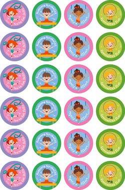 Gymnastics - Extracurricular Stickers (Pack of 96)