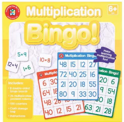 Multiplication bingo