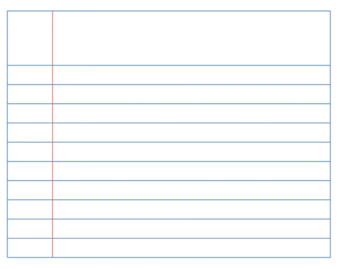 DRY ERASE MAGNETIC SHEET NOTEBOOK LINES 600mmW x 750mmH