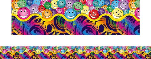  Swirls and Smiles - Pop Apart Borders (Pack of 12)