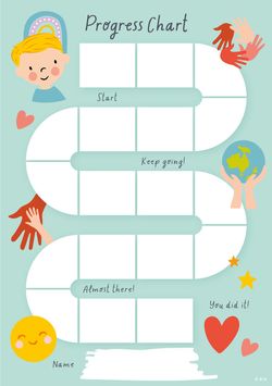 Building Character (Personal Values) - Progress Charts