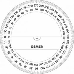 Osmer 360 Degree Protractor 10cm 9313023360015