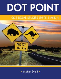 QCE DOTPOINT Legal Studies Units 3-4