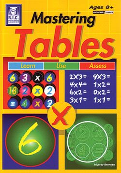 Mastering Tables Ages 8 - 11+ 9781741260588