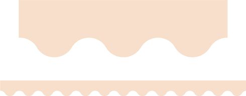 Pastel Beige - Scalloped Border (Pack of 12)