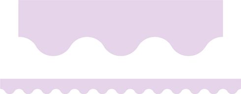 Pastel Purple - Scalloped Border (Pack of 12)