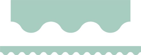 Sage - Scalloped Border (Pack of 12)