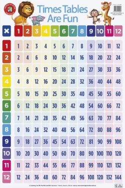 Timetables Are Fun Double Sided Chart
