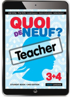 Quoi de Neuf ? 3+4 Teacher eBook with audio download, 2nd edition