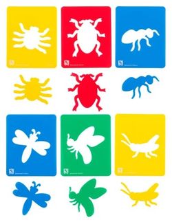 Stencil Insects Set of 6 9314289023720