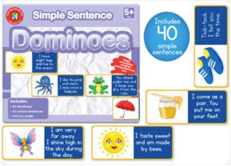 Simple semtence dominos
