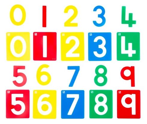 Stencil Numbers 0-9 Small Stencil Set 10 9314289017675