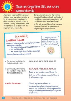 Targeting Maths Problem Solving Year 6