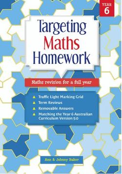 Targeting Maths Homework Book 6