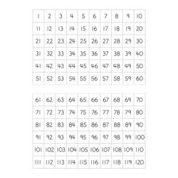 Magnetic Teaching Sheets - Numbers 1 - 120
