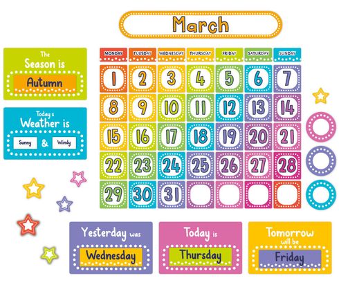 Brilliant Brights - Magnetic Calendar Set