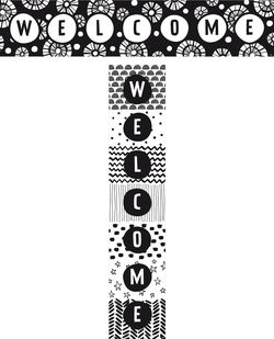  Black & White - Welcome Banner