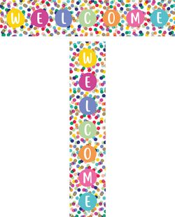  Confetti - Welcome Banner