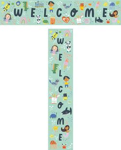 Kid-Drawn Doodles - Welcome Banner