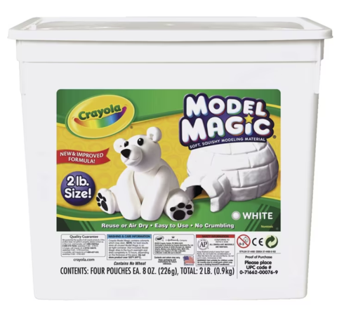 Crayola Model Magic 907g Bucket White