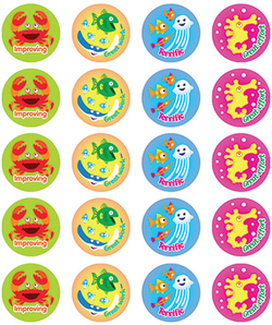 Stickers - Sea - Pk 100  9321862006711
