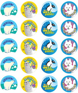 Stickers - Polar Animals - Pk 100  9321862006698