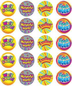 Swirls Stickers Pkt 100 9321862005455