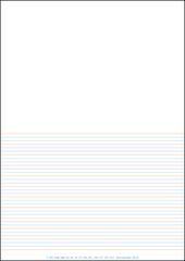 A4 Lined Paper Half Page Year 3/4 Rule - Pack of 250 9781920977030