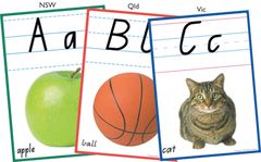 Alphabet Cards A4 Qld Beginners Script 9781877062155