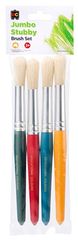 Brush Jumbo Round Plastic Bristle Pk of 4 9314289020071