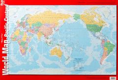 Chart World Map Pacific Centred Double Sided  9781920926755