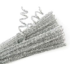 Chenille Stems Silver Pk 100 9314289017392