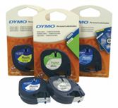 Label Tape Dymo Letra-Tag Plastic Hyper Yellow 12Mmx 4M 5411313912020