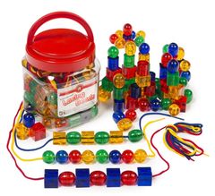 Lacing Beads Translucent Jar of 96 9314289024543