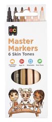 Felt Pens Fine 6PCS Multicultural Skin Tone Set EC Master Markers 9314289030797