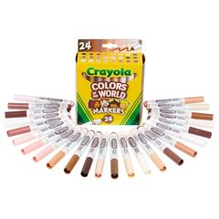 Felt pens Pk 24 Colors of the world