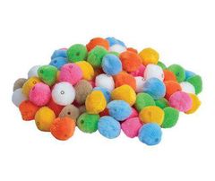 POM POMS WITH HOLE 20MM 100'S