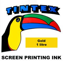 Screen Printing Ink 1L Gold Tintex (Gold, 1 Litre) 9316960602088