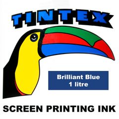 Screen Printing Ink 1L Brilliant Blue Tintex (Brilliant Blue, 1 Litre) 9316960602361