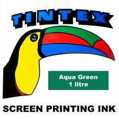 Screen Printing Ink 1L Aqua Green Tintex (Fabric Paint) 9316960602408