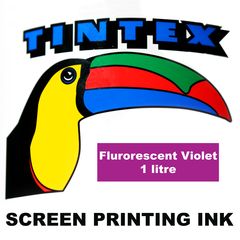 Screen Printing Ink 1L Fluro Violet Tintex (Fluro Violet, 1 Litre) 9316960602859