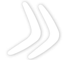 Cardboard Boomerangs 60PCS 260mm & 130mm