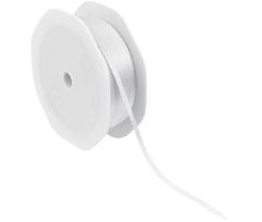 SATIN RIBBON 3MM X 25M WHITE